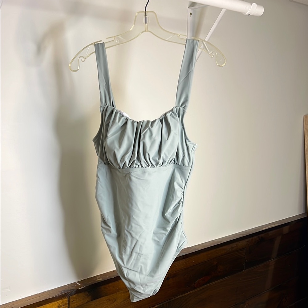 NWT Amazon Light Green One-Piece Swimsuit-‎ M